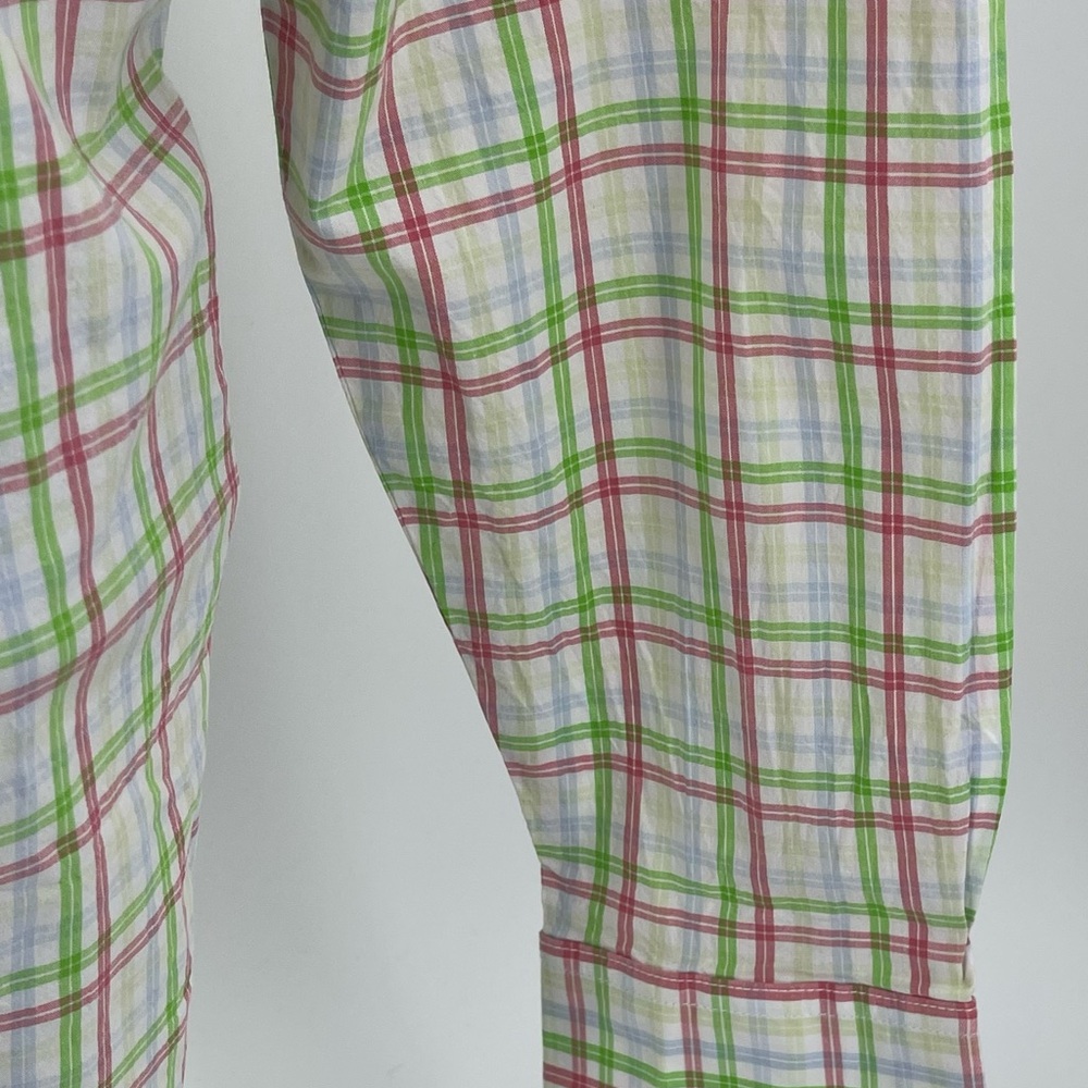 Southern Proper Henning Shirt‎ White Salmon Green Plaid Button Down L/S Mens  L - Picture 9 of 10